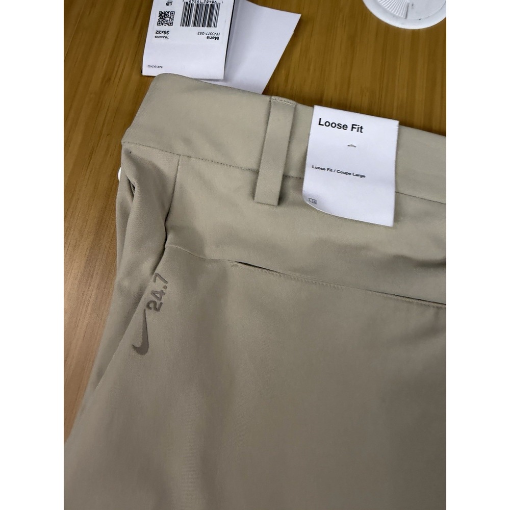 NEW $120 NIKE 24.7 PERFECTSTRETCH DRIFIT UV UTILITY PANTS KHAKI HV0377-253 36x32 - Picture 6 of 7